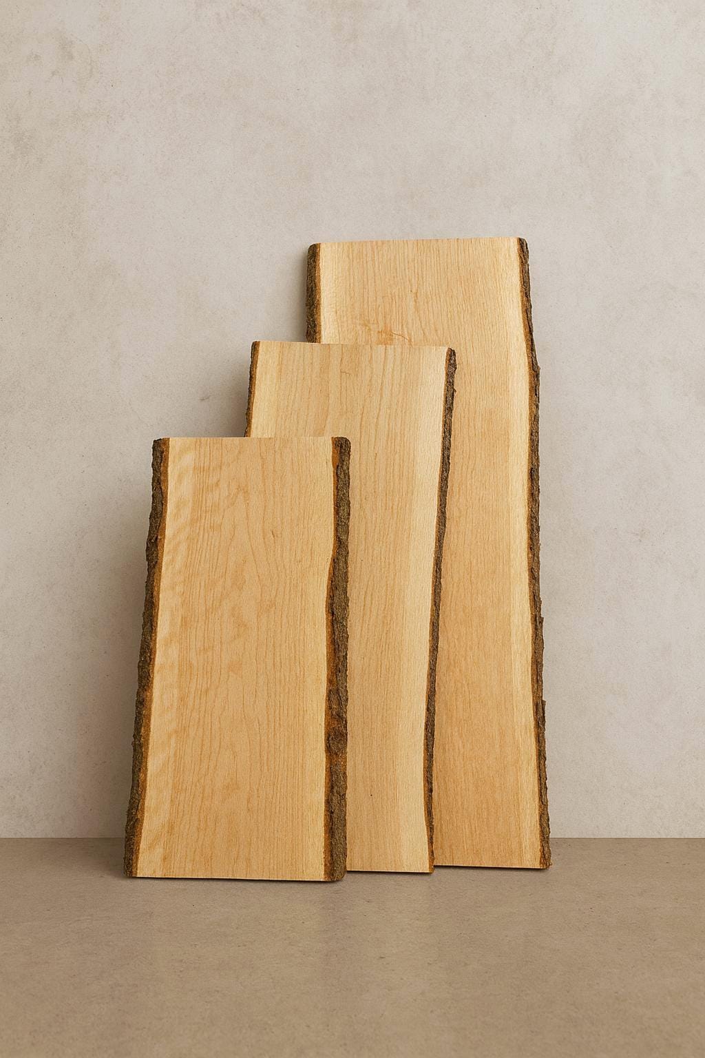 1.25" Live Edge Cherry Slab: Kiln Dried Unfinished Wood for DIY Projects