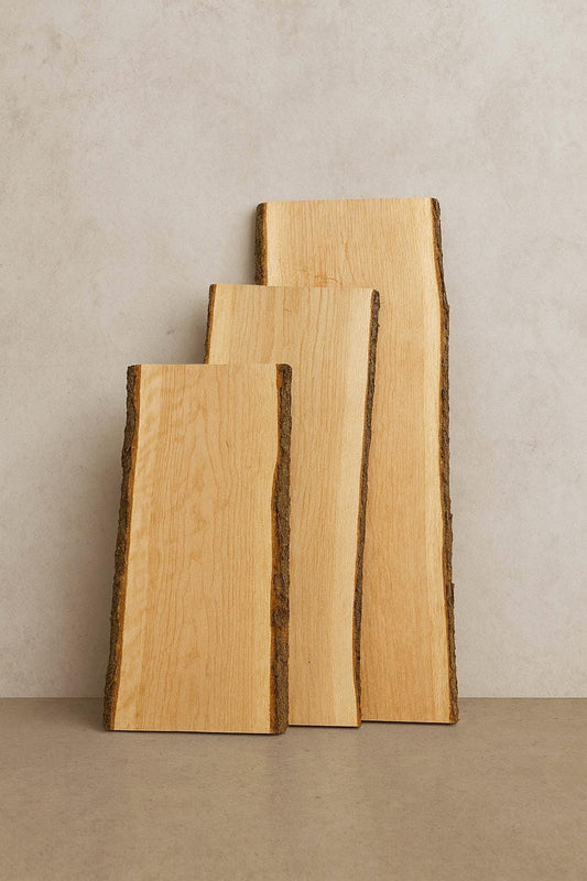 1.25" Live Edge Cherry Slab: Kiln Dried Unfinished Wood for DIY Projects
