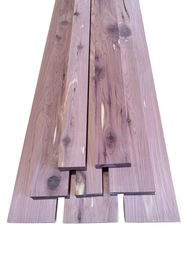 1" Aromatic Cedar Lumber - Kiln Dried, Rustic Grade, Craft DIY Lumber