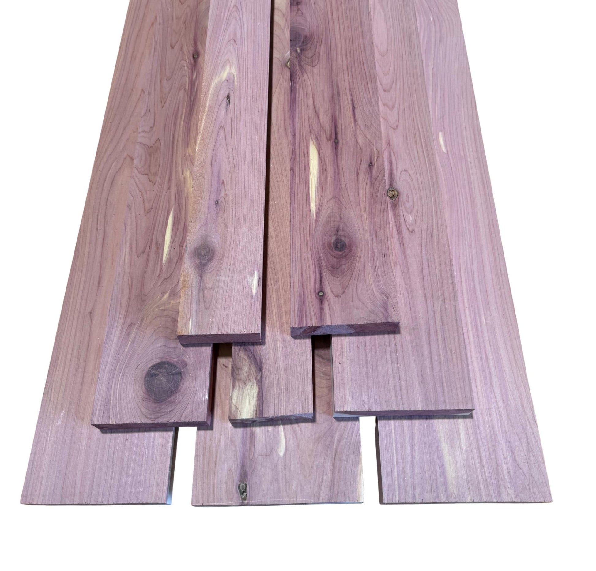 1" Aromatic Cedar Lumber - Kiln Dried, Rustic Grade, Craft DIY Lumber