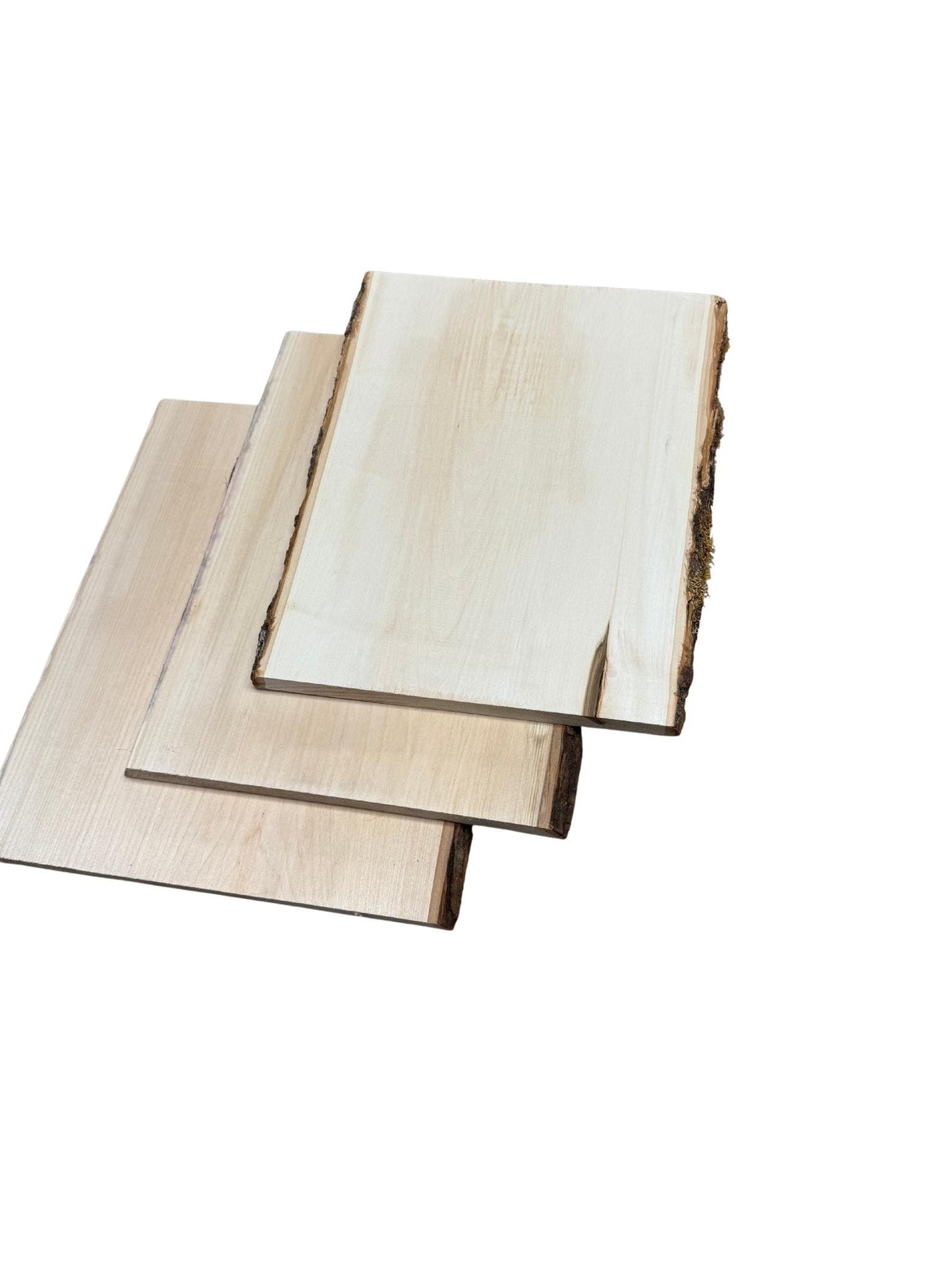 Live Edge Basswood Blanks | Kiln Dried Sanded Smooth Sanded Blanks for Pyrography, Carving, Painting & DIY Projects | Craft Wood
