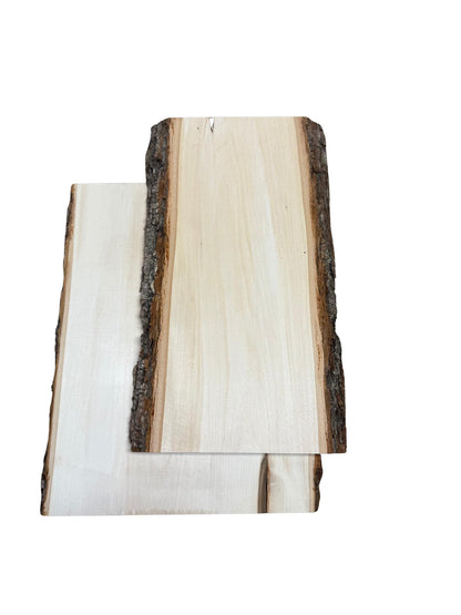 Live Edge Basswood Blanks | Kiln Dried Sanded Smooth Sanded Blanks for Pyrography, Carving, Painting & DIY Projects | Craft Wood