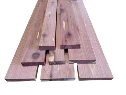 1" Aromatic Cedar Lumber - Kiln Dried, Rustic Grade, Craft DIY Lumber