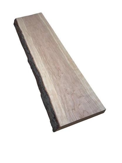 1.75" Live Edge Cherry Board (Single Edge) | 1LE Kiln-Dried Cherry | 12–54" Lengths | Rustic Shelves & Ledges
