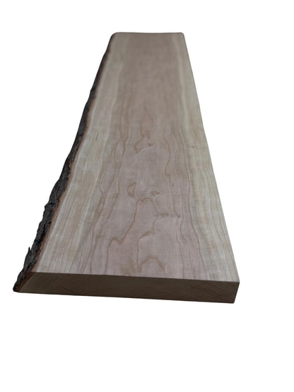 1.75" Live Edge Cherry Board (Single Edge) | 1LE Kiln-Dried Cherry | 12–54" Lengths | Rustic Shelves & Ledges