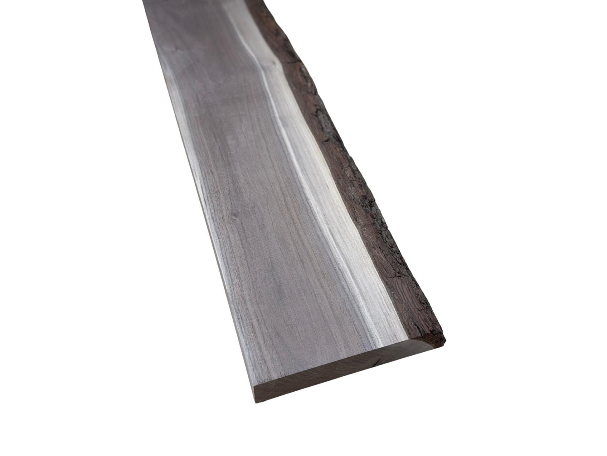 1.75" Live Edge Walnut Board (Single Edge) | 7/4 1LE Black Walnut | Kiln-Dried Slab for Shelves, Benches & DIY Projects