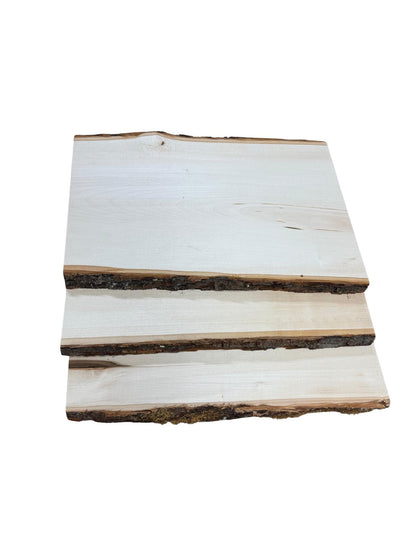 Live Edge Basswood Blanks | Kiln Dried Sanded Smooth Sanded Blanks for Pyrography, Carving, Painting & DIY Projects | Craft Wood
