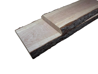 1.75" Live Edge Cherry Slab (Double Edge) | 2LE Kiln-Dried Cherry | 12–54" Lengths · 8–14" Wide | Shelves, Tables, Mantels