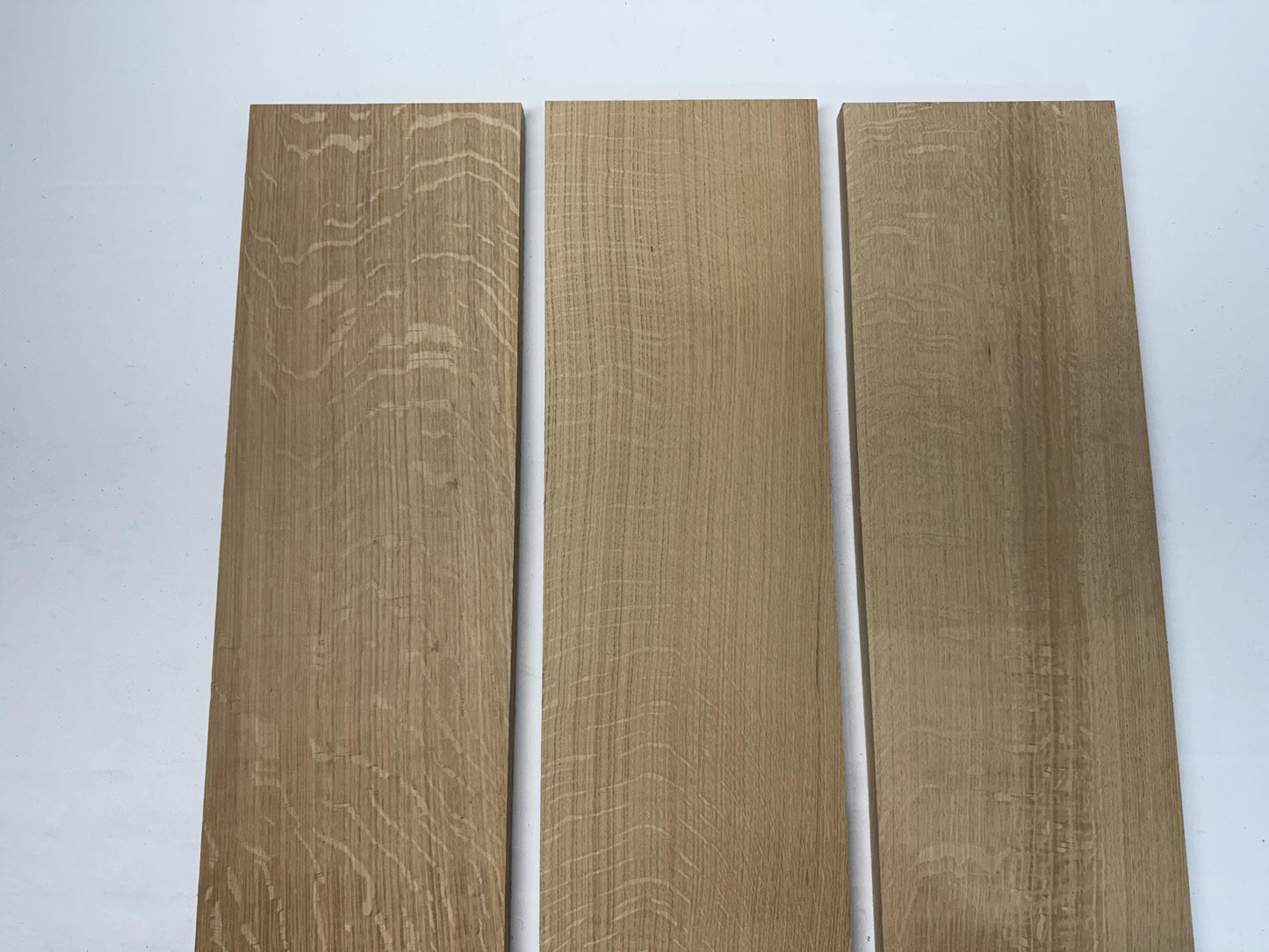 Quarter Sawn White Oak Boards | Dimensional Lumber 3–7" x 12–42" | S2S R2E | Planed to 15/16" | Kiln-Dried, Straight Grain