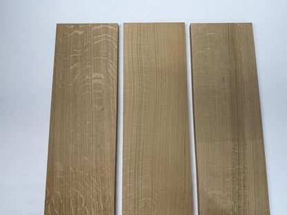 Quarter Sawn White Oak Boards | Dimensional Lumber 3–7" x 12–42" | S2S R2E | Planed to 15/16" | Kiln-Dried, Straight Grain