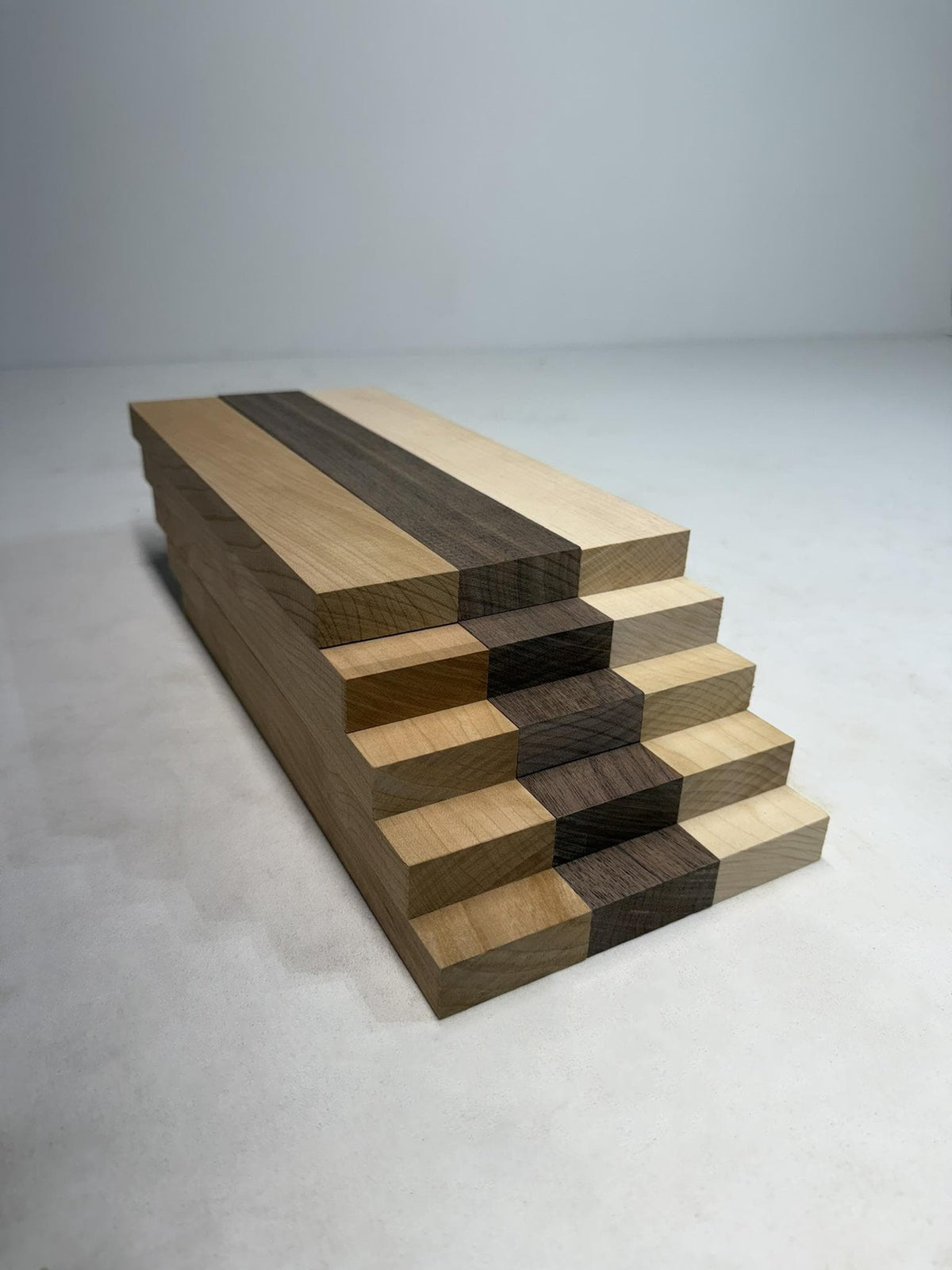 Wood Cutting Board Strips, Walnut Cherry Maple Blanks, 3/4 x 2 Inch S4S Hardwood