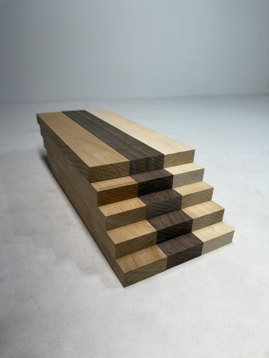 Wood Cutting Board Strips, Walnut Cherry Maple Blanks, 3/4 x 2 Inch S4S Hardwood