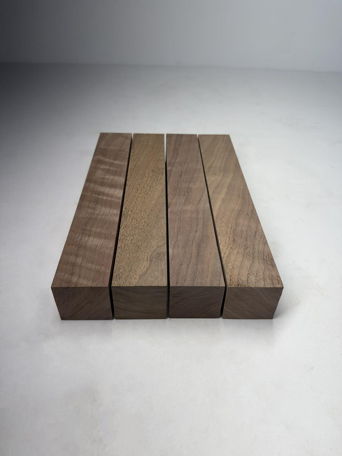 Black Walnut Turning Blanks, 2 x 2 Inch Wood Turning Squares, 4 Pack