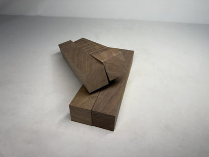 Black Walnut Turning Blanks, 2 x 2 Inch Wood Turning Squares, 4 Pack
