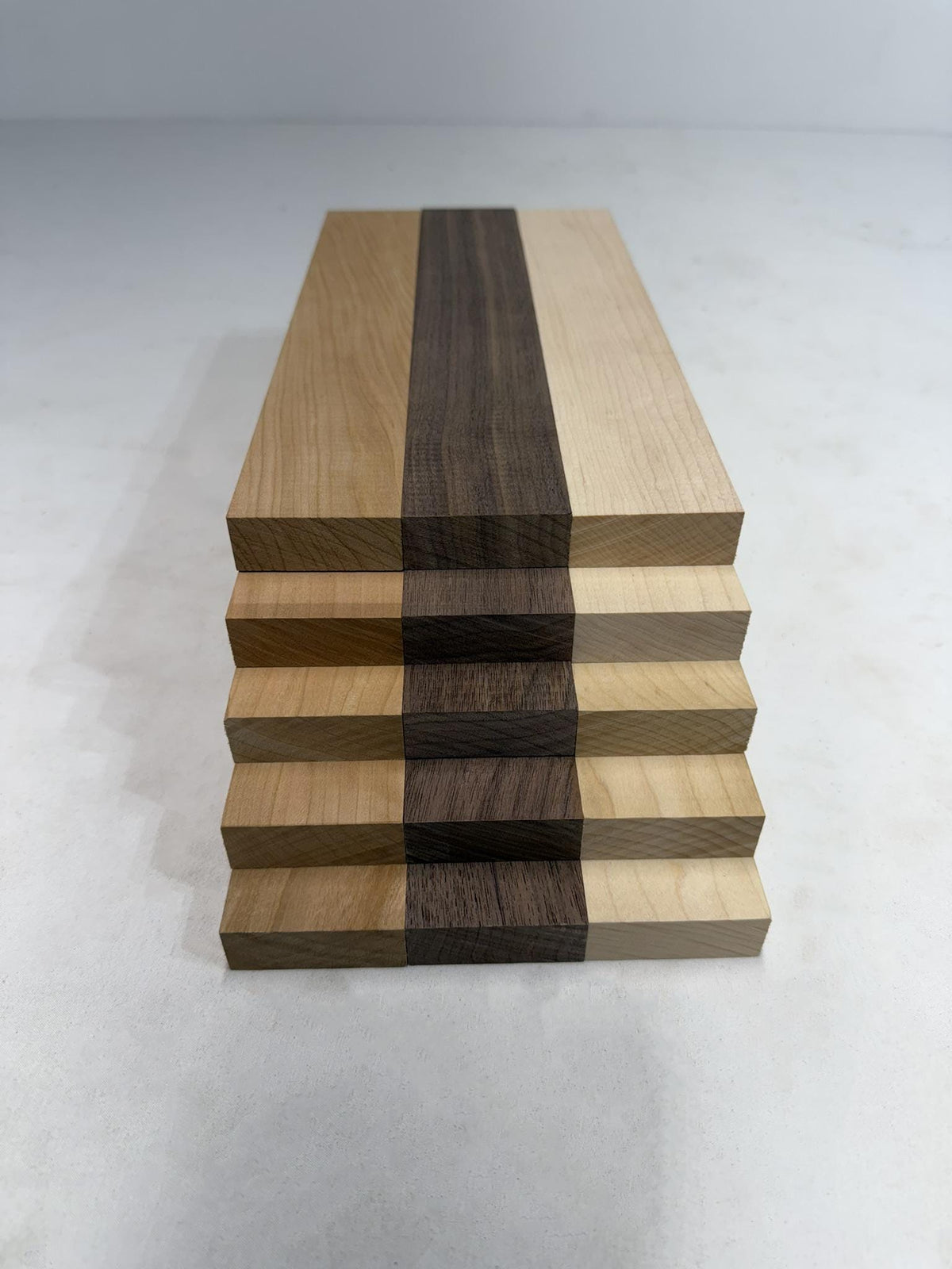 Wood Cutting Board Strips, Walnut Cherry Maple Blanks, 3/4 x 2 Inch S4S Hardwood