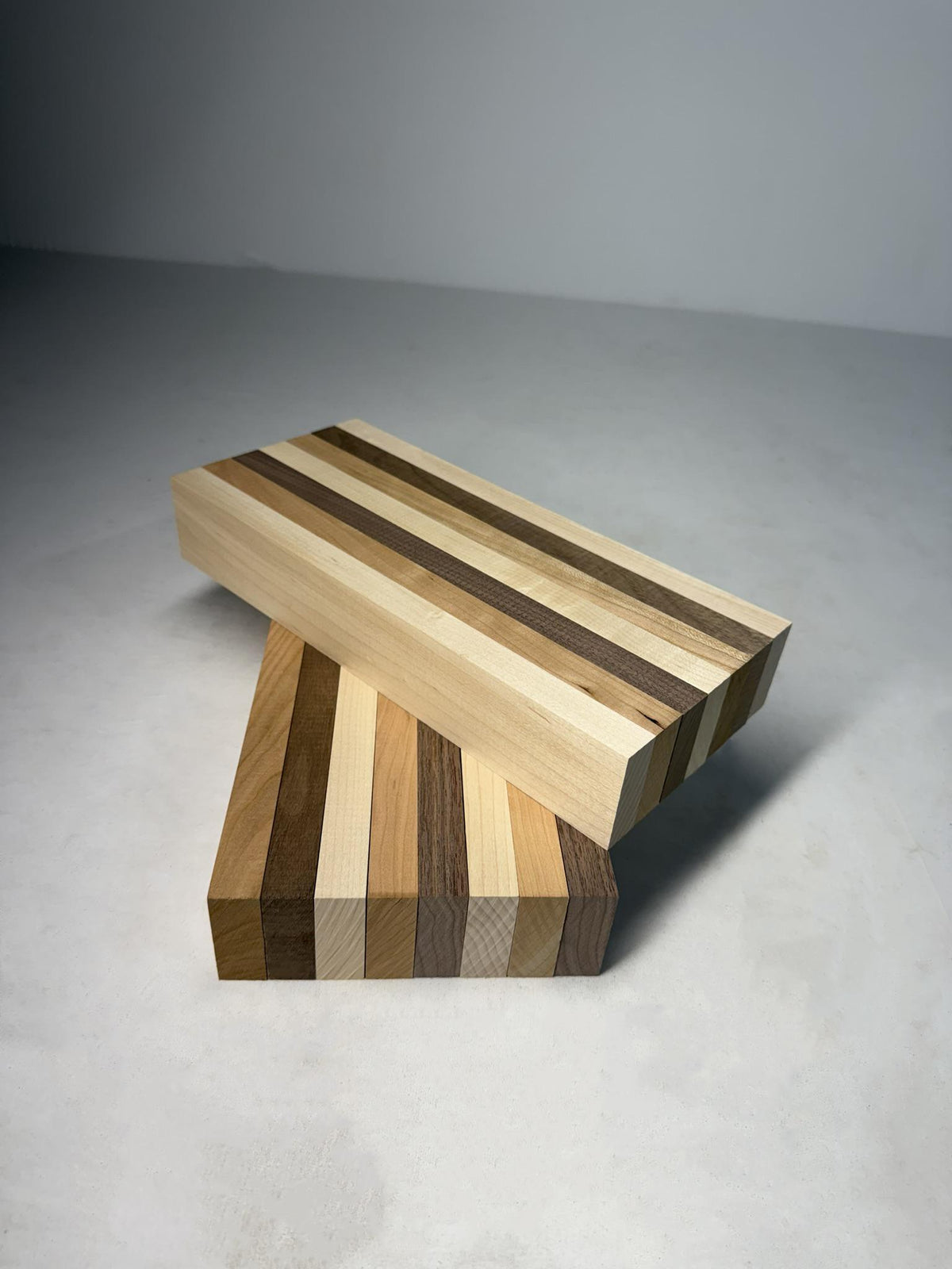 Wood Cutting Board Strips, Walnut Cherry Maple Blanks, 3/4 x 2 Inch S4S Hardwood