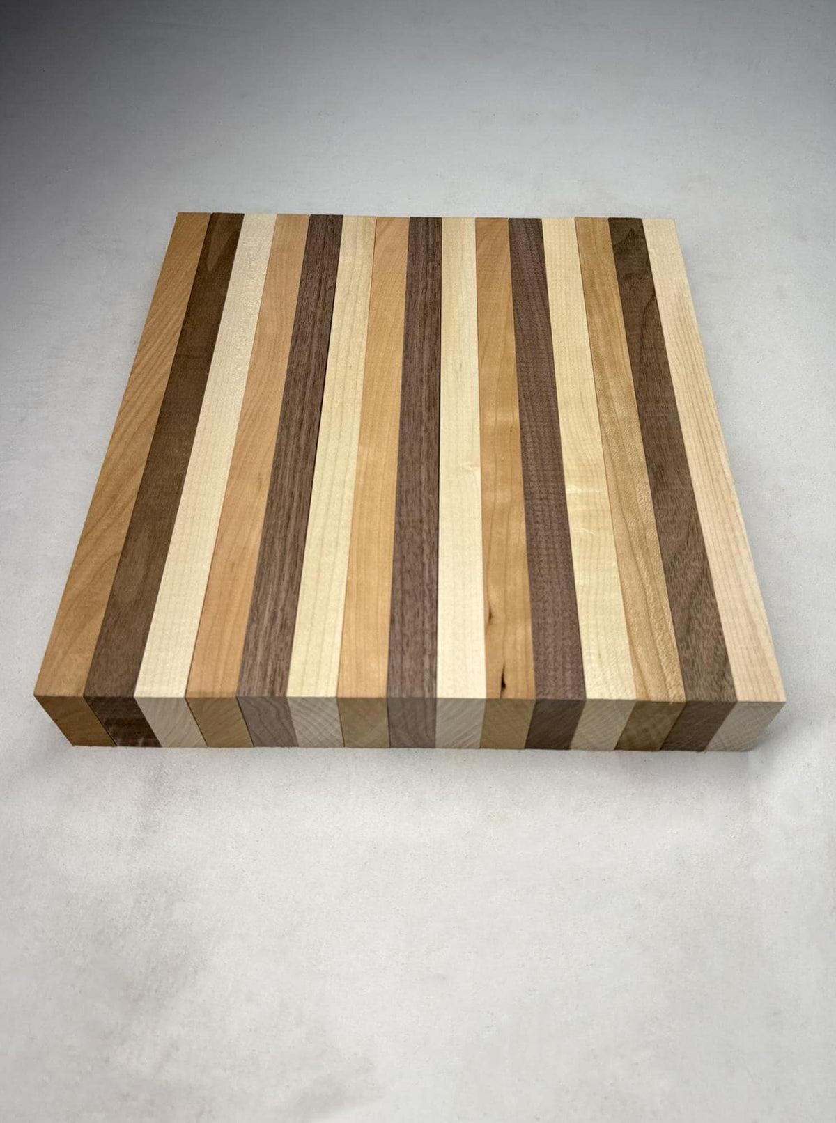 Wood Cutting Board Strips, Walnut Cherry Maple Blanks, 3/4 x 2 Inch S4S Hardwood