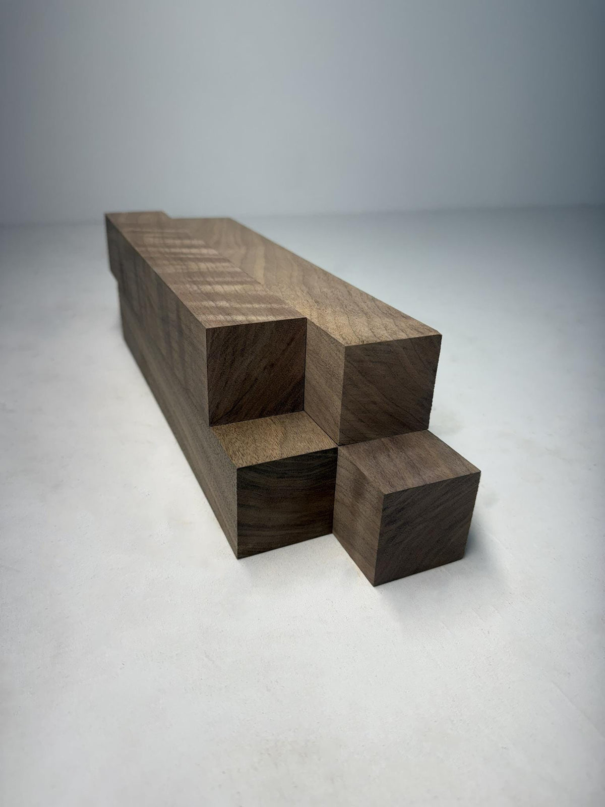 Black Walnut Turning Blanks, 2 x 2 Inch Wood Turning Squares, 4 Pack