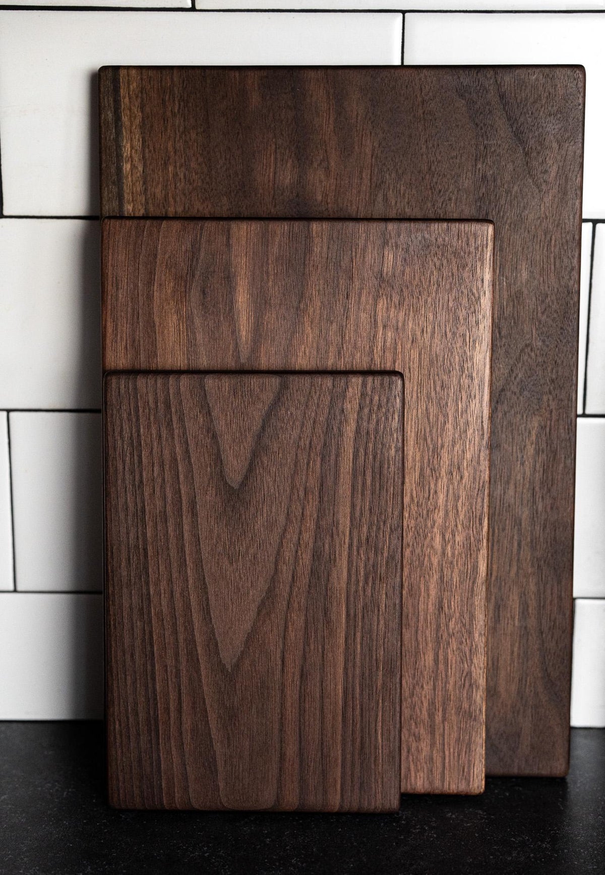 One-Piece Solid Wood Cutting Board: Organic, Hand-Crafted Natural Boards, Non-Toxic, No-Glue Walnut, Maple, Cherry