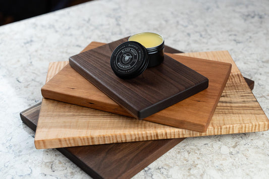 One-Piece Solid Wood Cutting Board: Organic, Hand-Crafted Natural Boards, Non-Toxic, No-Glue Walnut, Maple, Cherry