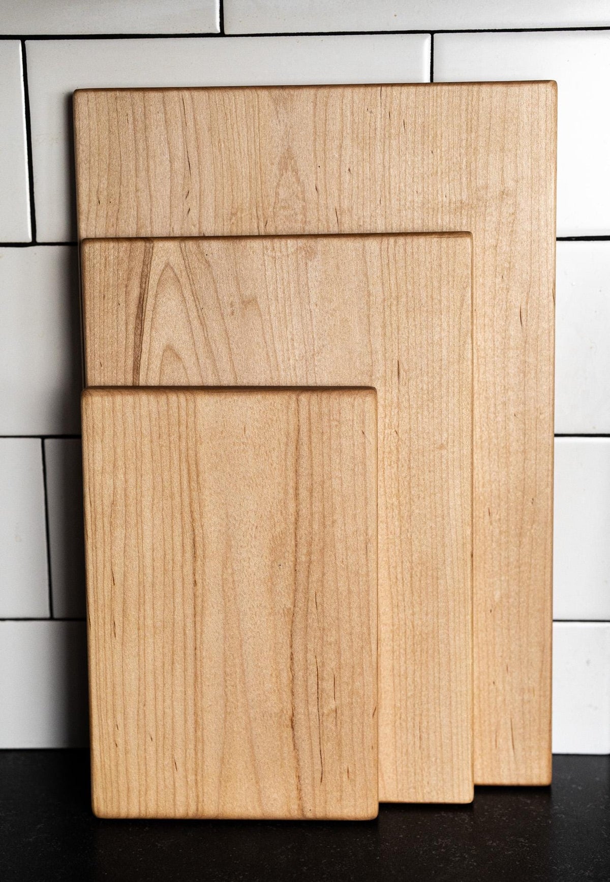 One-Piece Solid Wood Cutting Board: Organic, Hand-Crafted Natural Boards, Non-Toxic, No-Glue Walnut, Maple, Cherry