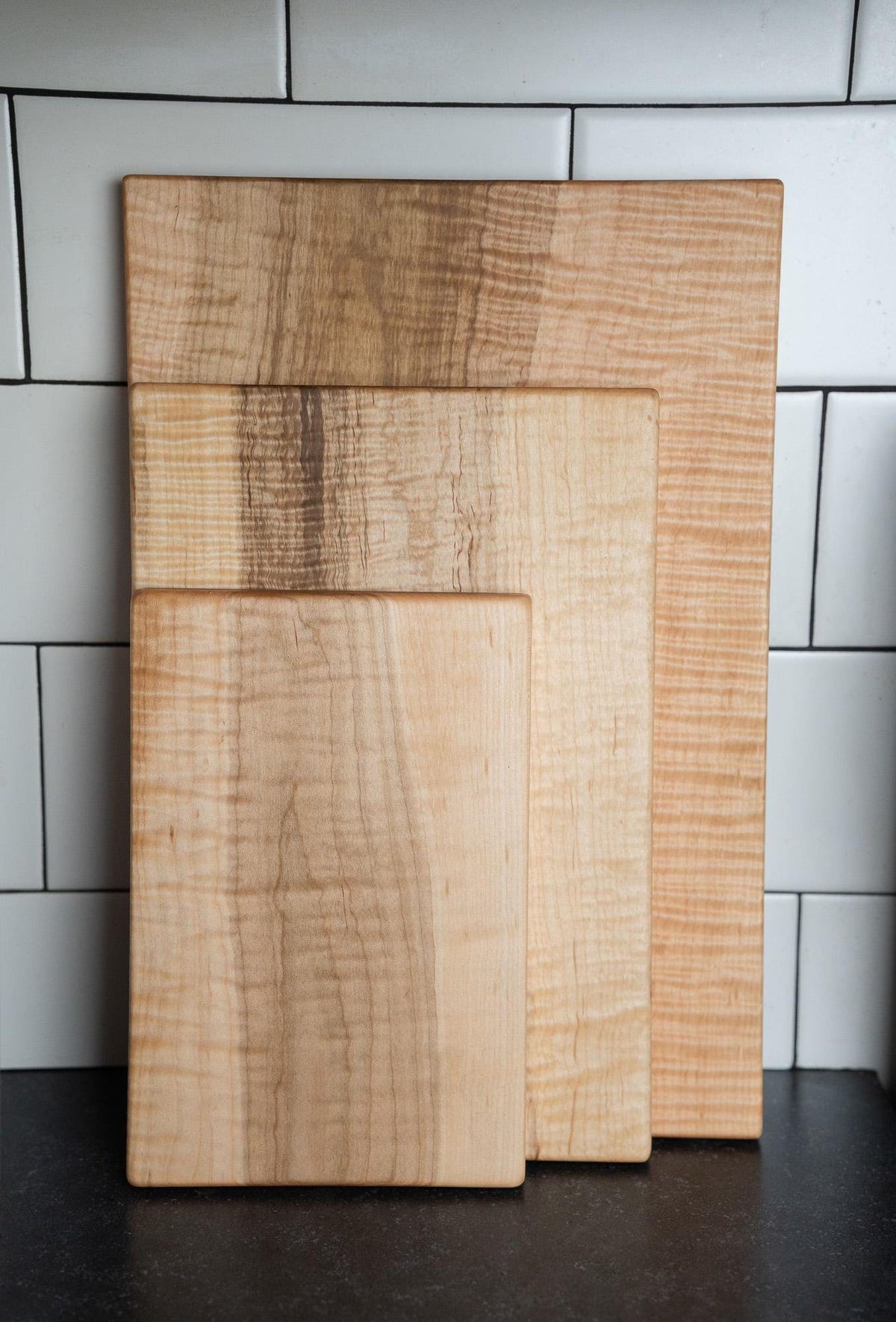 One-Piece Solid Wood Cutting Board: Organic, Hand-Crafted Natural Boards, Non-Toxic, No-Glue Walnut, Maple, Cherry