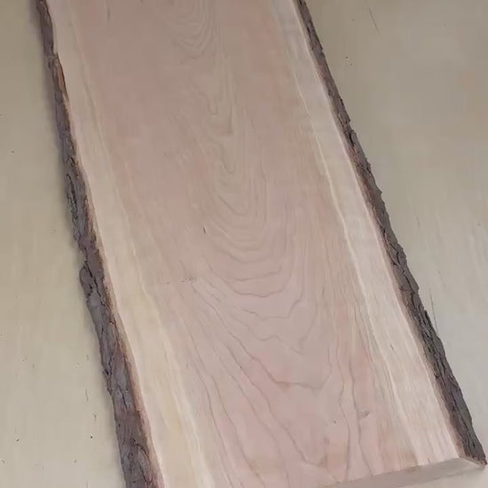 1.75" Live Edge Cherry Slab (Double Edge) | 2LE Kiln-Dried Cherry | 12–54" Lengths · 8–14" Wide | Shelves, Tables, Mantels