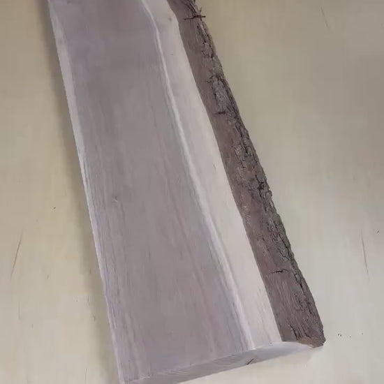 1.75" Live Edge Walnut Board (Single Edge) | 7/4 1LE Black Walnut | Kiln-Dried Slab for Shelves, Benches & DIY Projects